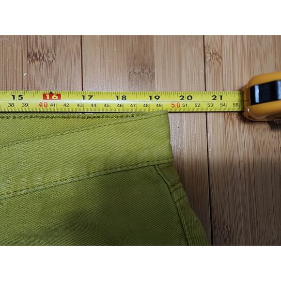 Levis 469 Shorts Mens 36x12 Light Green Loose Red Tab 5 Pocket Jean Denim Casual - Picture 5 of 9